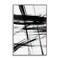 Stupell Industries Minimal Black Streaks on White Framed Giclee By Judith Shapiro